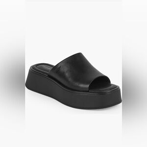 Vagabond Shoemakers Courtney Platform Slide Sandal in Black Size 8